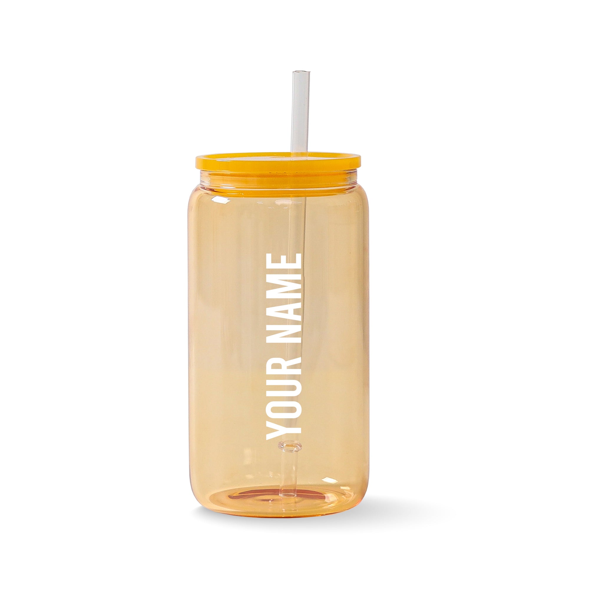 Kara Cup Glass - Orange