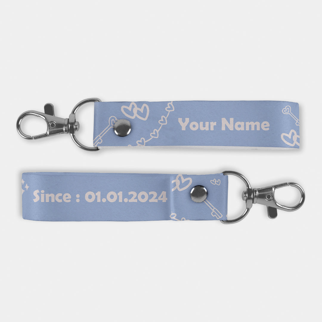 Couple Series Couple Since Keychain Lanyard Add Name FamsyMall