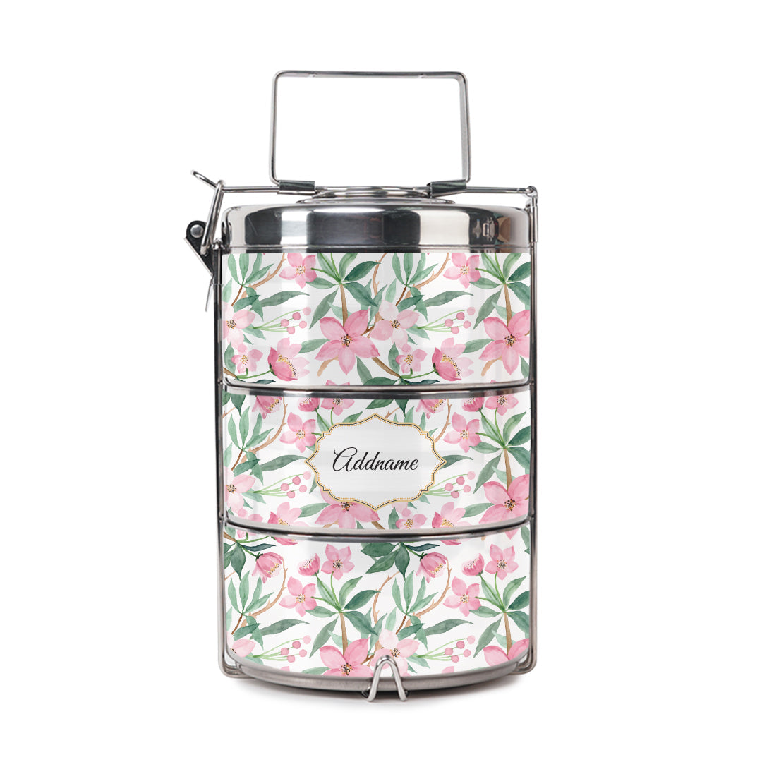 Laura Series - Blossom  - Three-Tier Tiffin Carrier