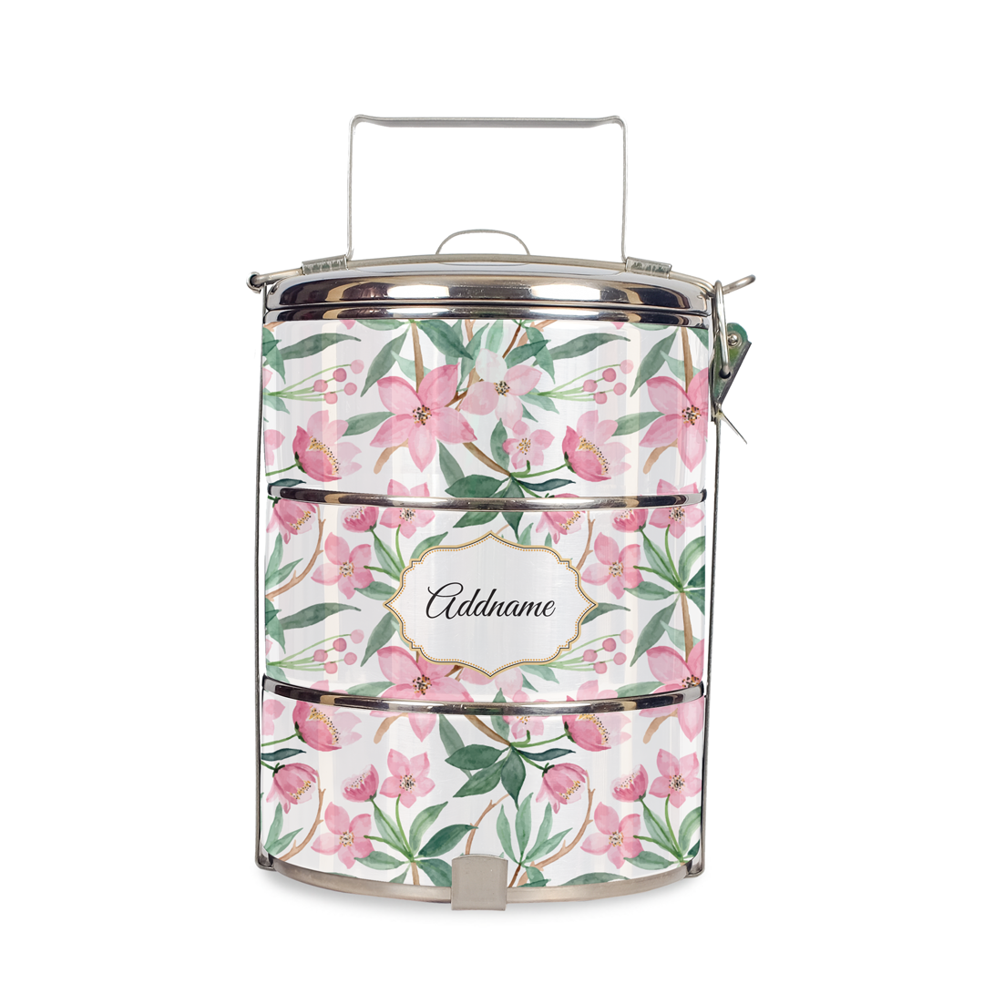 Laura Series - Blossom  - Three-Tier Tiffin Carrier