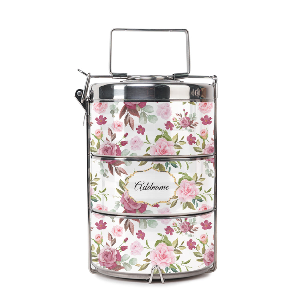 Laura Series - Ruby  - Three-Tier Tiffin Carrier