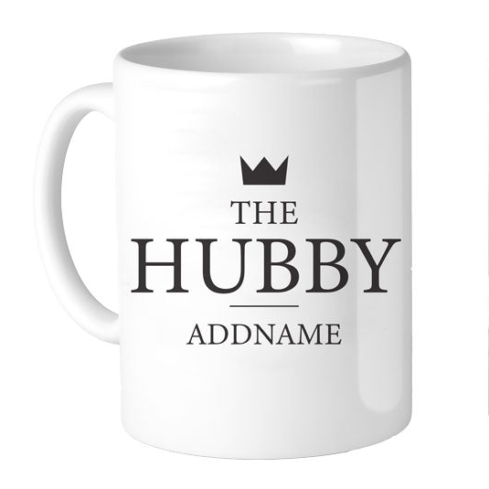 Valentine's Minimal Hubby Addname Mug