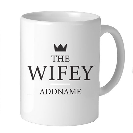 Valentine's Minimal Wifey Addname Mug