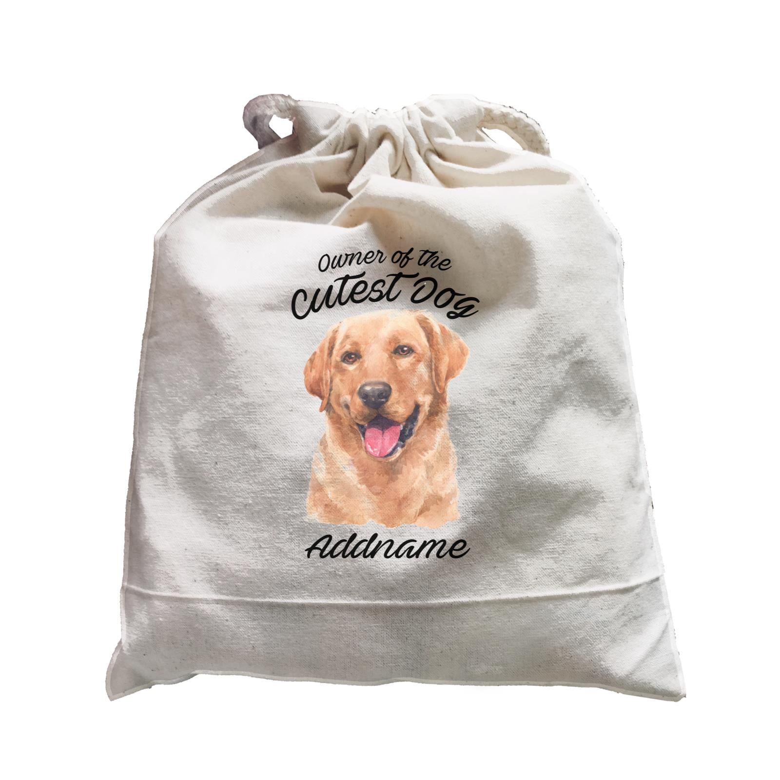 Watercolor Dog Owner Of The Cutest Dog Labrador Brown Addname Satchel