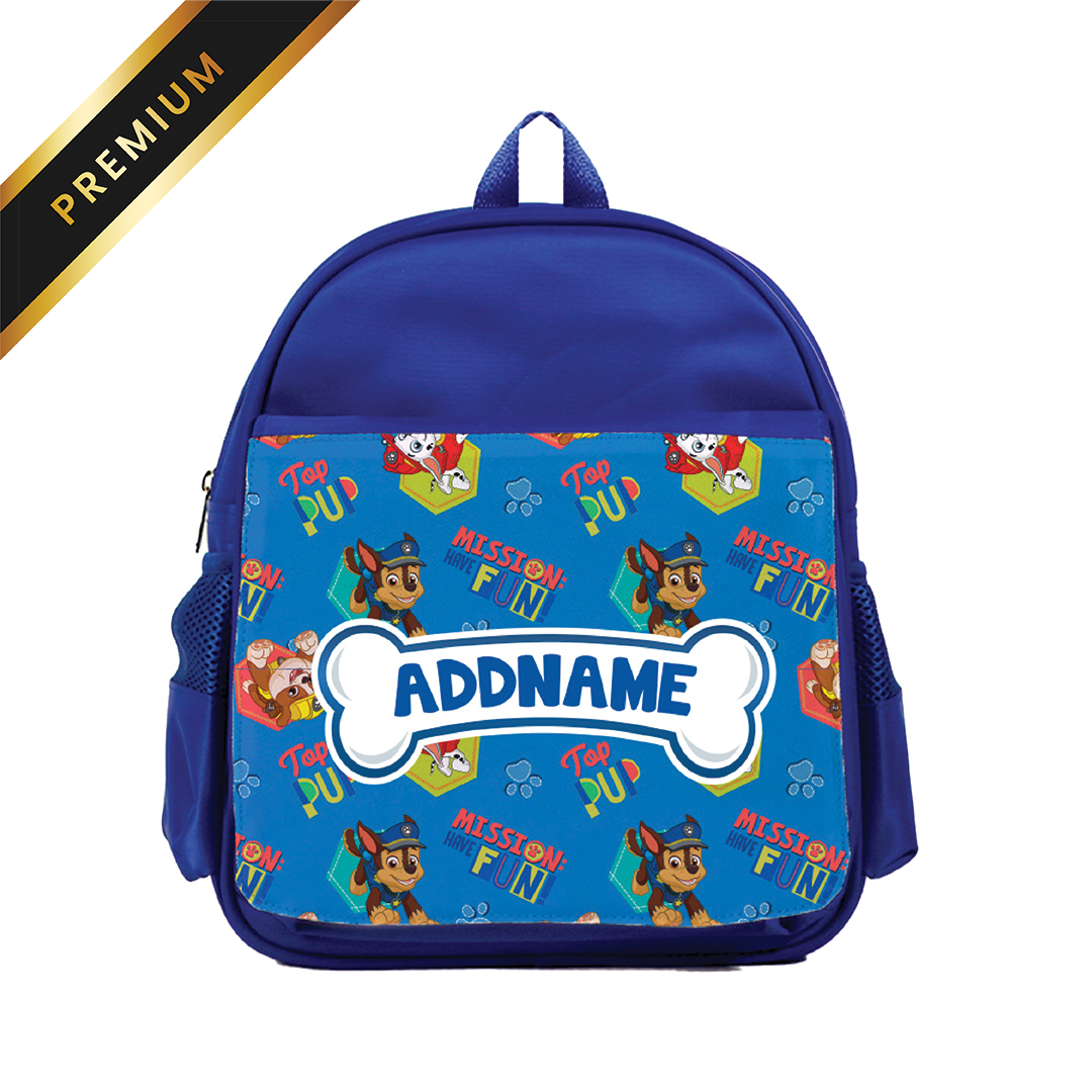 Personalized paw patrol top backpack