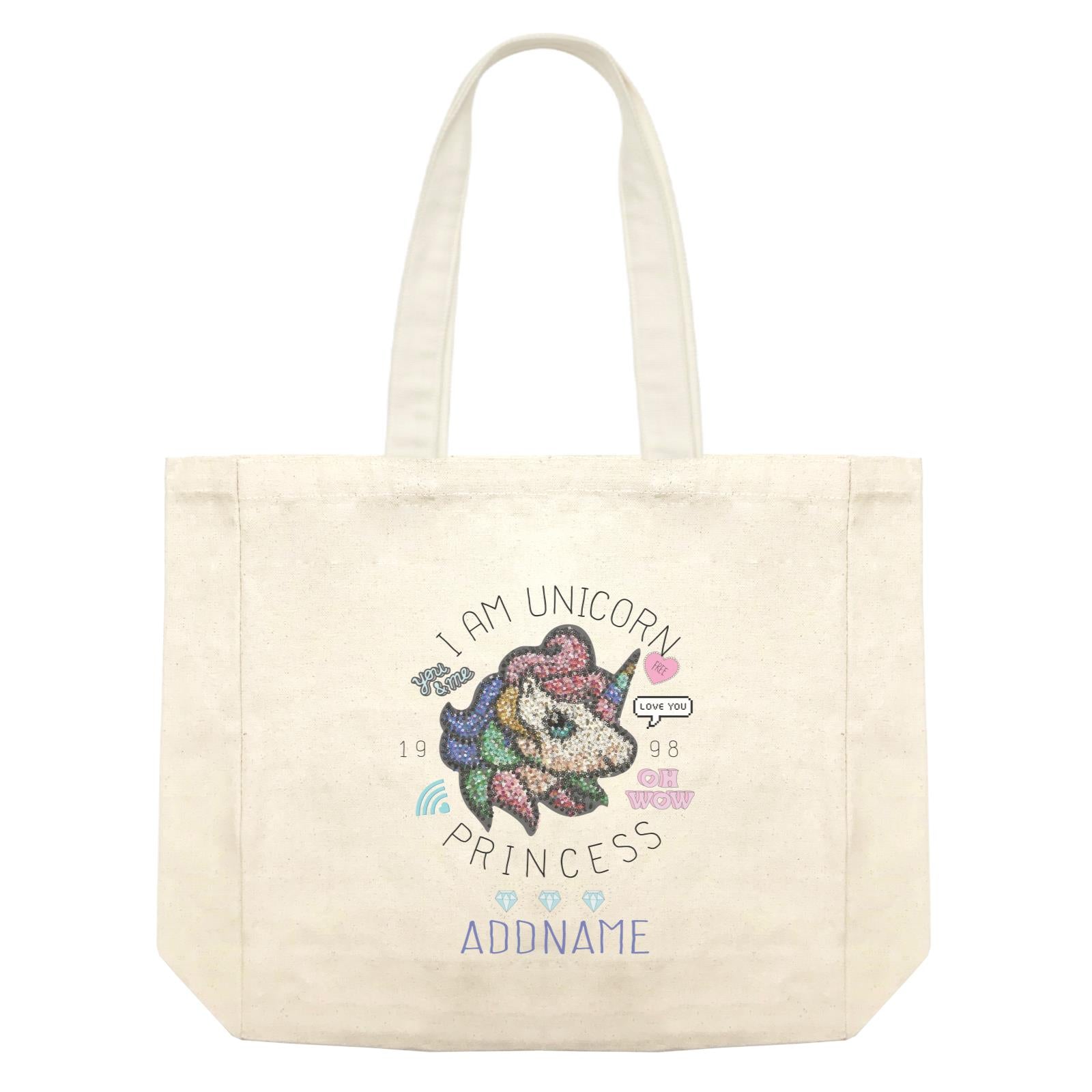 Girl Power Quotes I Am Unicorn Princess Sparkle Unicorn Cute Elements With Addnames Shopping Bag