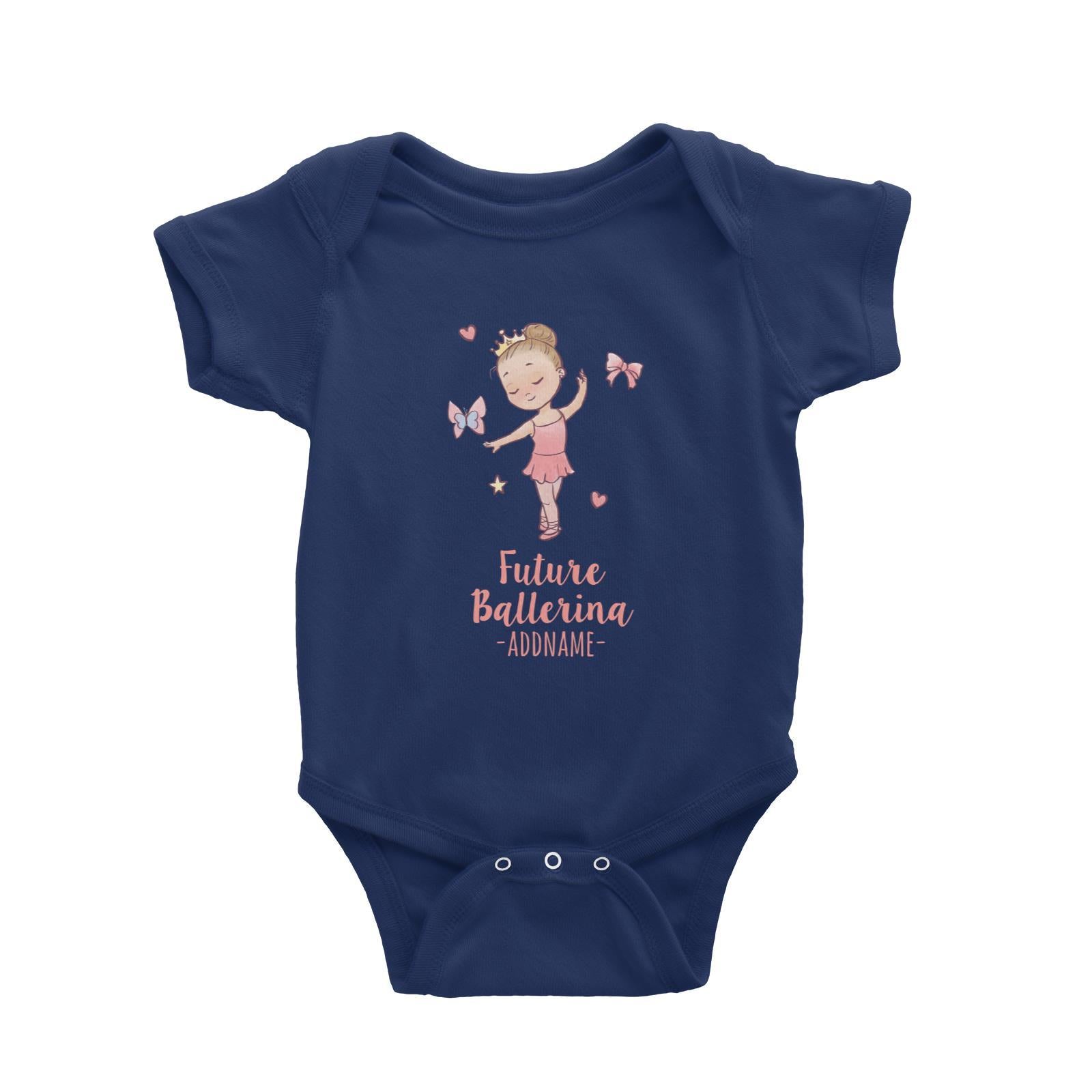 Future Ballerina Addname Baby Romper Personalizable Designs Basic Newborn