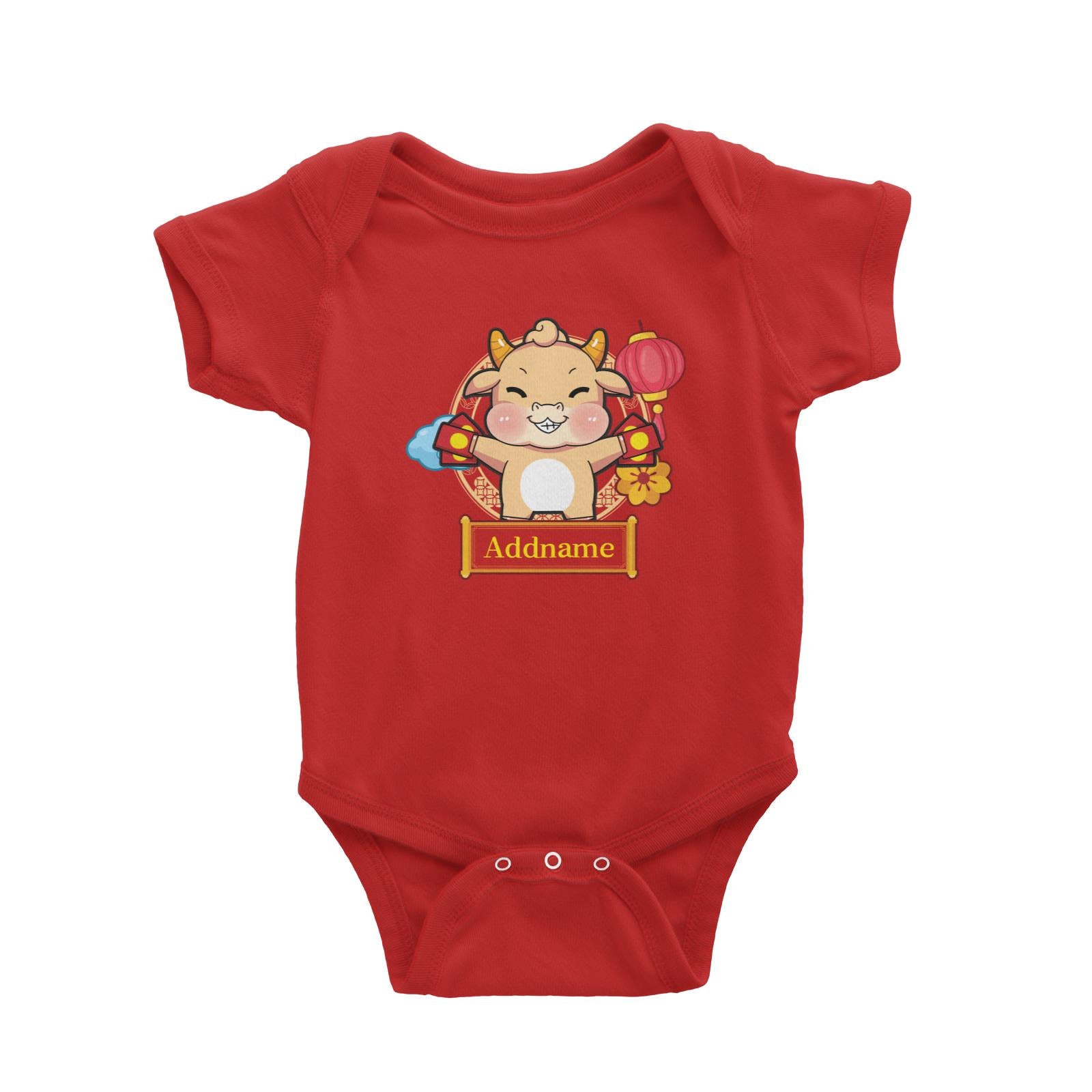 [CNY 2021] Golden Cow with Angpao Baby Romper