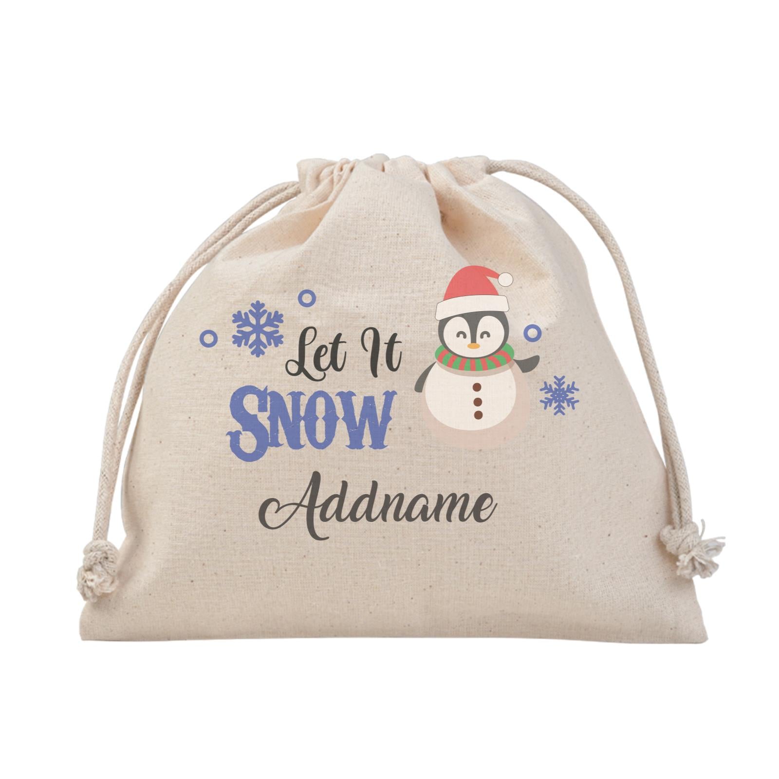 Christmas Series Happy Snowman Let It Snow Satchel