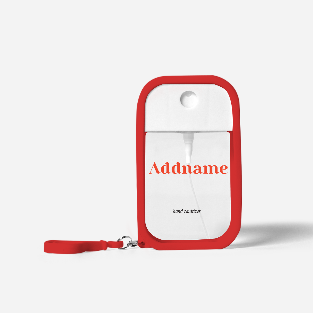 Refillable Hand Sanitizer with Personalisation - Classic Red