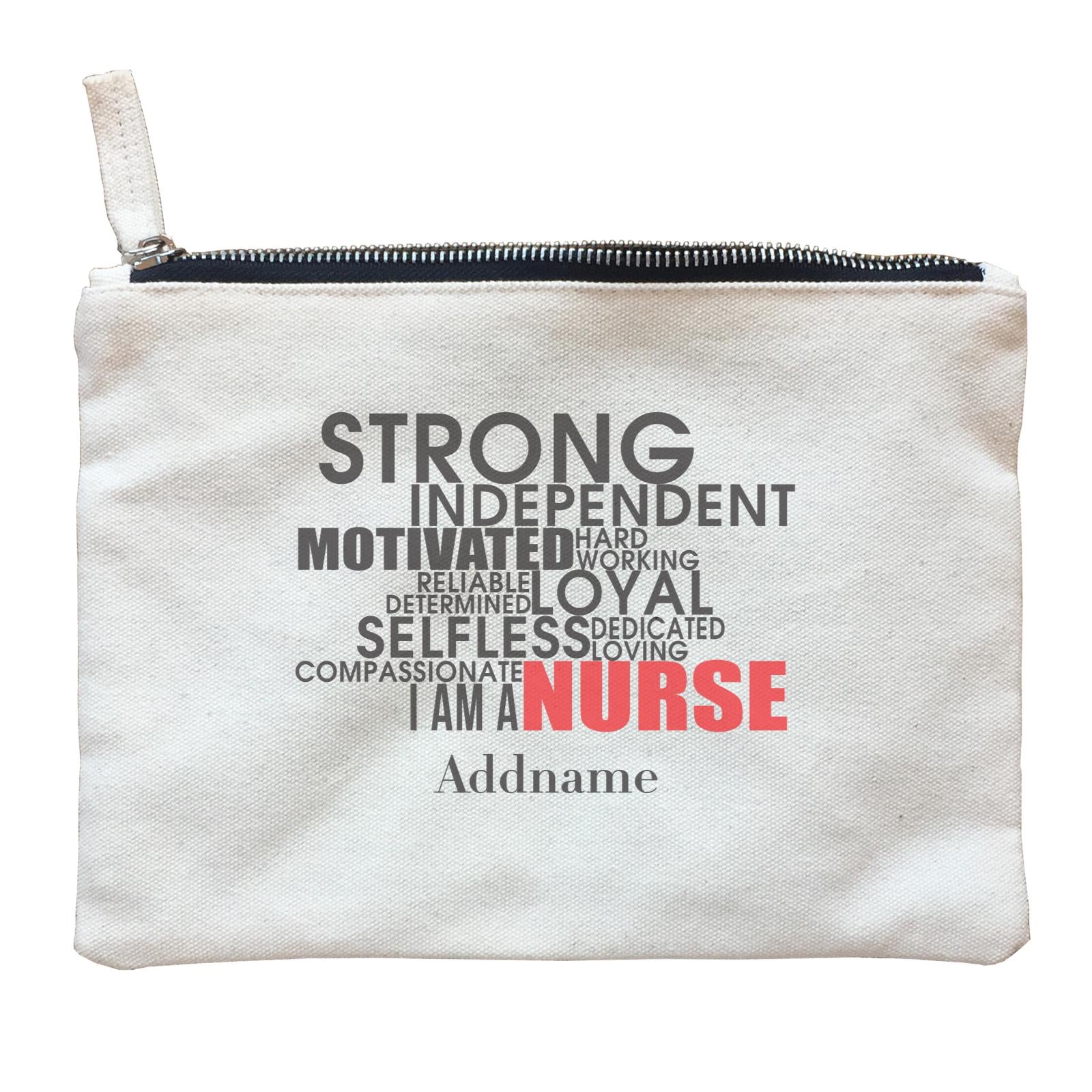 Proud To Be A Nurse Chibi Female Malay Zipper Pouch - FamsyMall