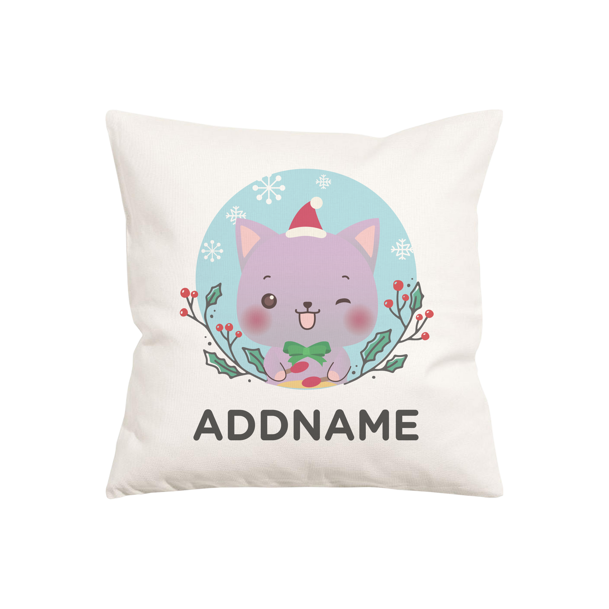 Christmas Cute Animal Series Cute Cat Cushion