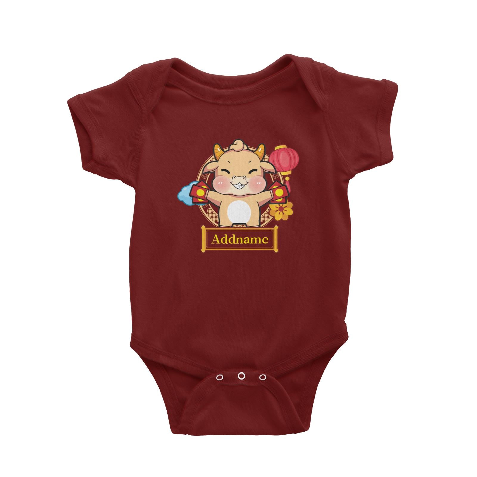 [CNY 2021] Golden Cow with Angpao Baby Romper