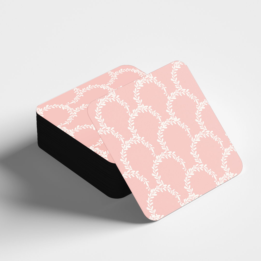 Intricated Weaves Coaster - Pink