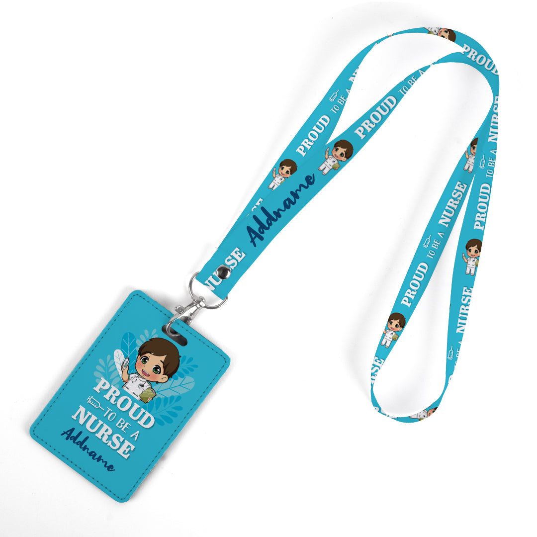 Lanyard con Porta Credenciales Thank You para enfermeras en NurseOCloc