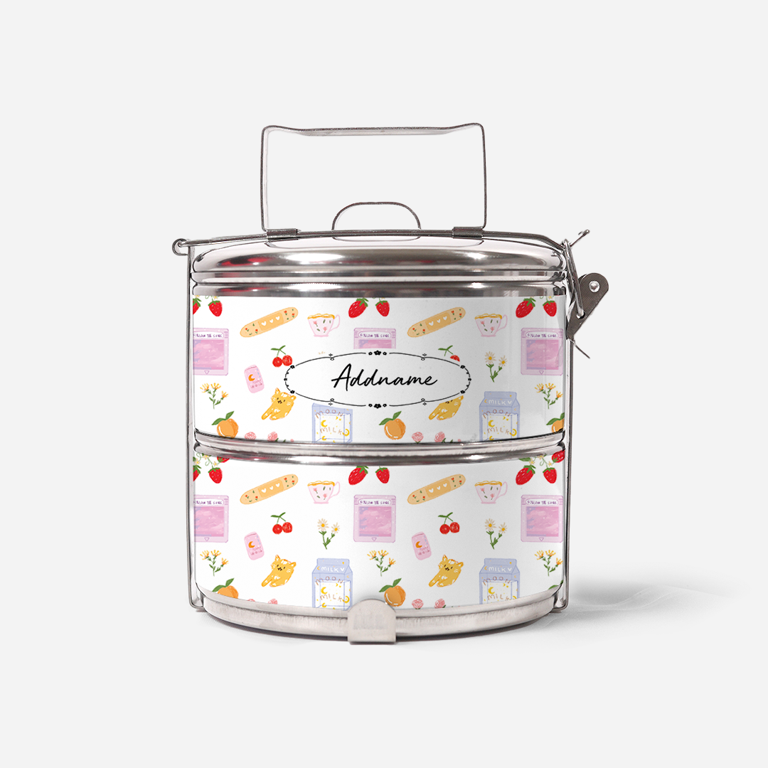 Pastel Two-Tier Standard Tiffin