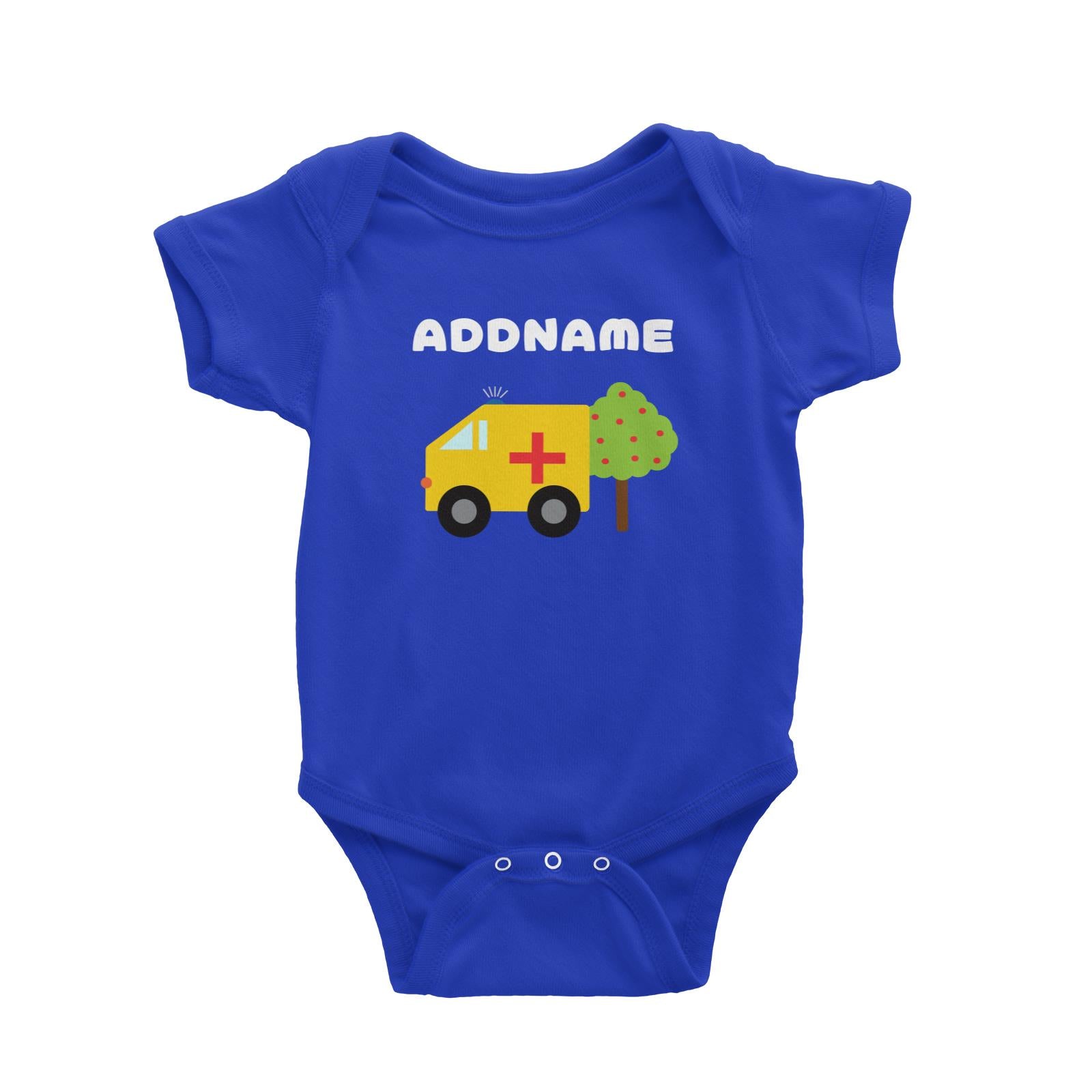 Transportation Ambulance Addname Baby Romper