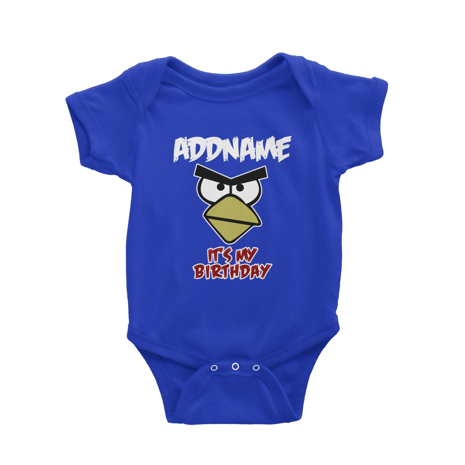 Angry Bird It's My Birthday Addname Baby Romper