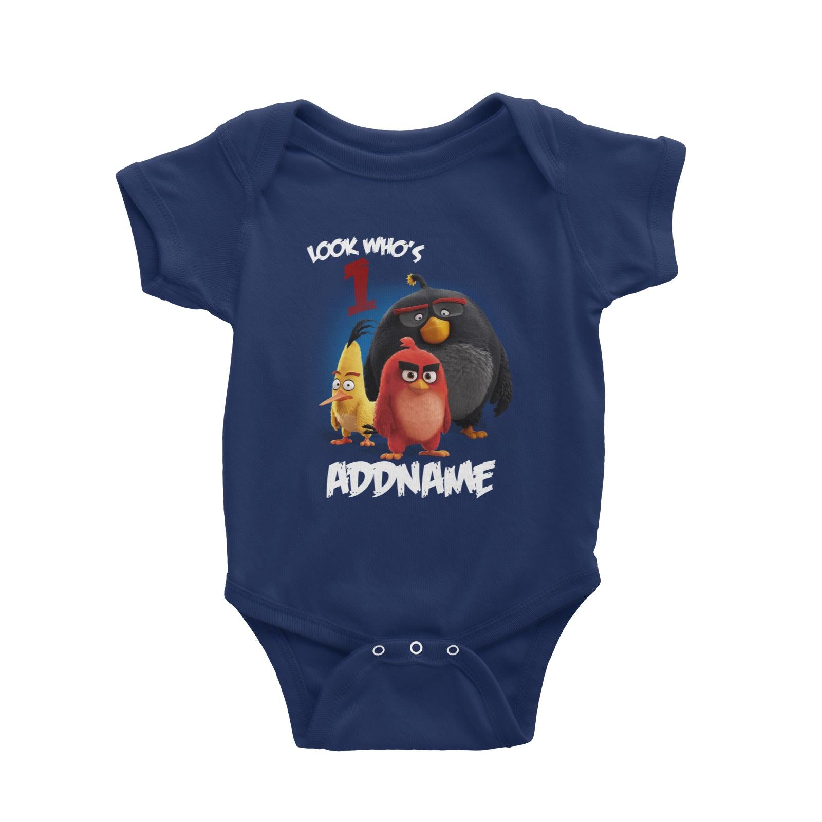 Angry Bird Birthday Theme Personalizable with Name and Number Baby Romper