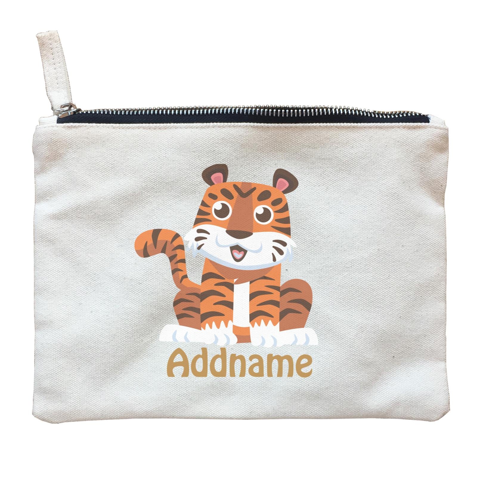 Animal Safari Jungle Tiger Addname Zipper Pouch