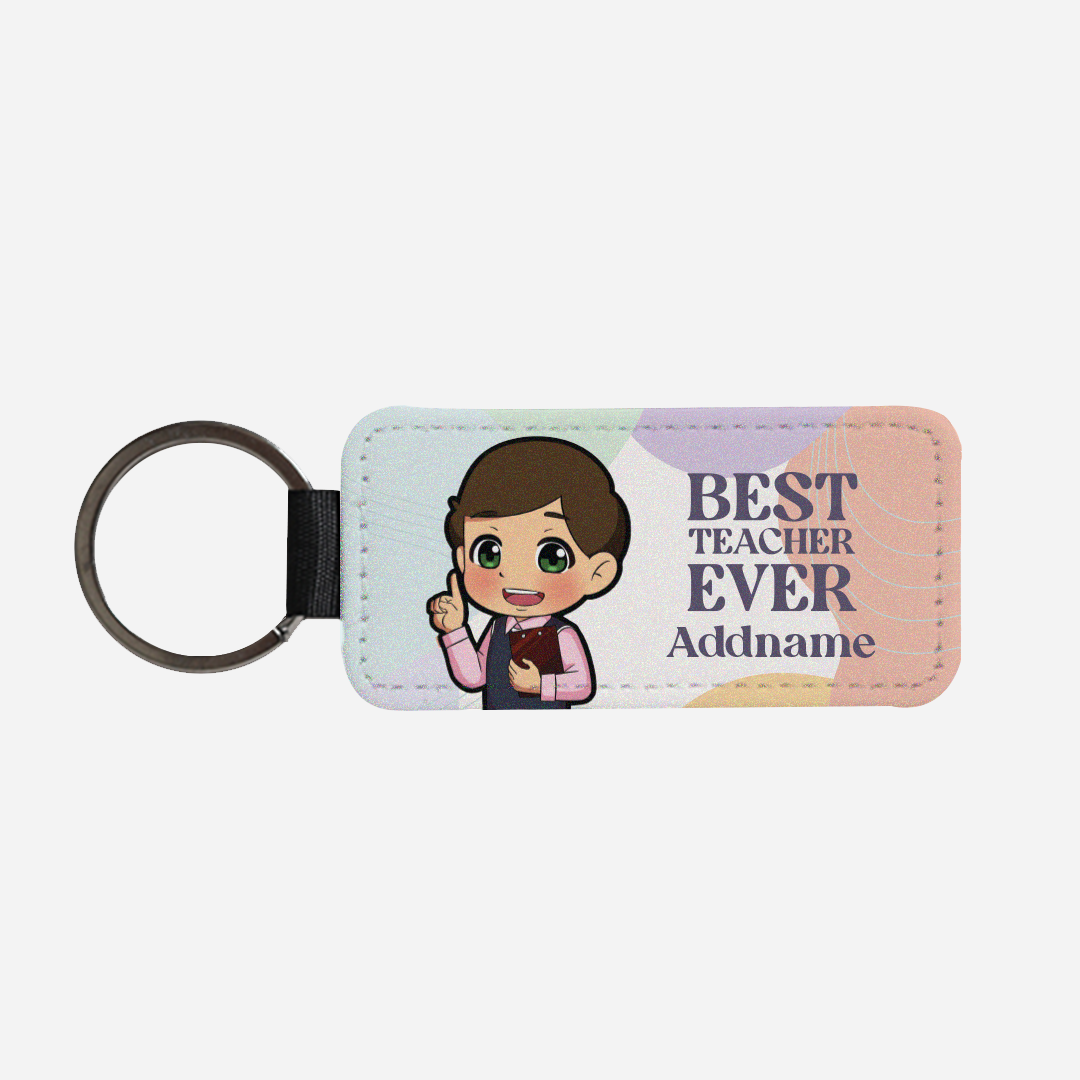 Chibi Best Teacher Ever Pastel Melody - Chinese Male Teacher Classic Keychain